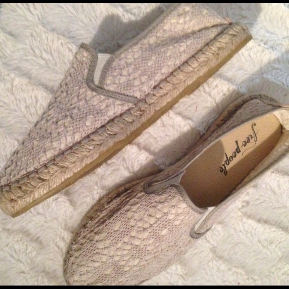 Free People Crochet Freeway Crochet Espadrilles